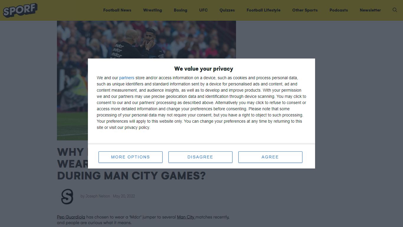 Why does Pep Guardiola wear a 'Mdcr' jumper during Man City games? - SPORF